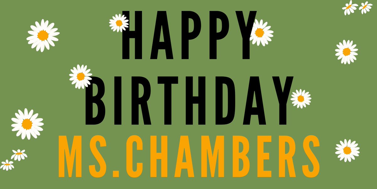 Please join us in wishing Ms. Chambers a very Happy Birthday! #HummingbirdsFly