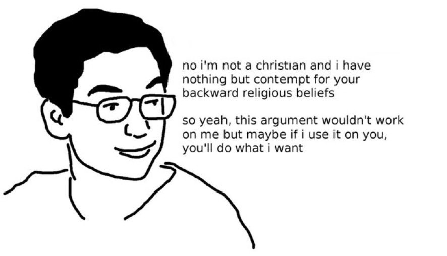It’s literally this but replace Christianity with classical liberalism