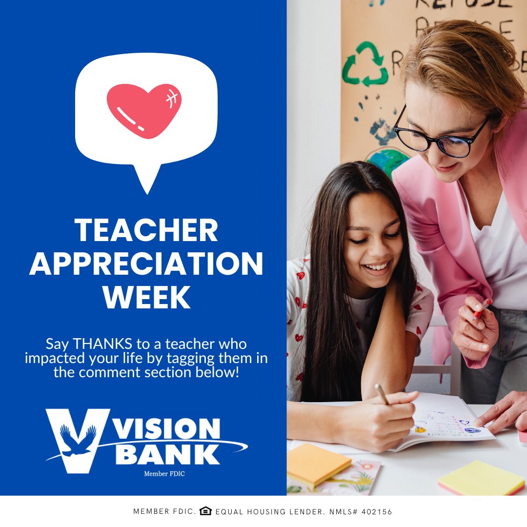 Say THANKS to a teacher who impacted your life by tagging them in the comment section below! #SeetheDifference 🍎 📖 ✏️