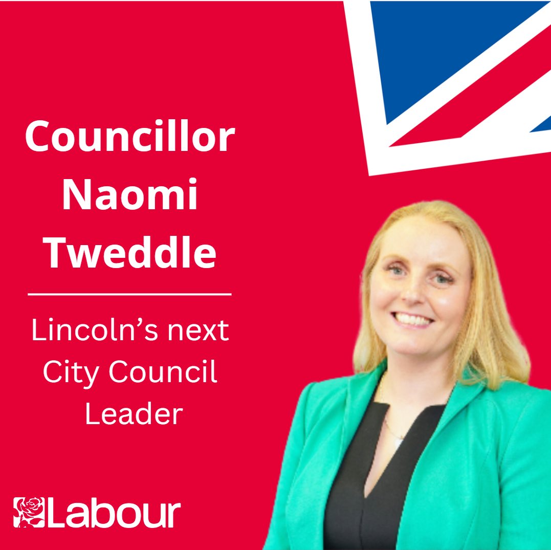 We’re proud to announce that the Lincoln Labour Group has nominated @NaomiTwedd to be the next leader of @lincolncouncil.