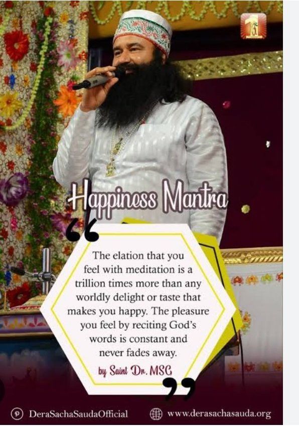 Life is a journey full of multitude of experiences that shape us into the person we are today. Saint Dr Gurmeet Ram Rahim Singh Ji Insan give #LifeChangingTips
 to Millions of people are able to unlock the power of #LifeMantra 
@DSSNewsUpdates