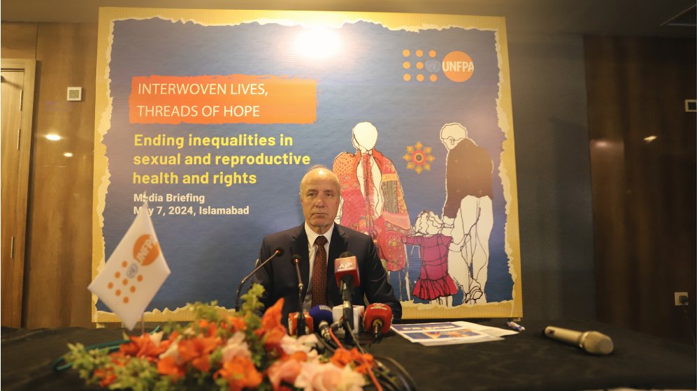 UNFPA Pakistan launched the State of the World Population Report 2024 titled 'Interwoven Lives, Threads of Hope: Ending Inequalities in Sexual and Reproductive Health and Rights' #threadsofhope pakistan.unfpa.org/en/news/pakist…