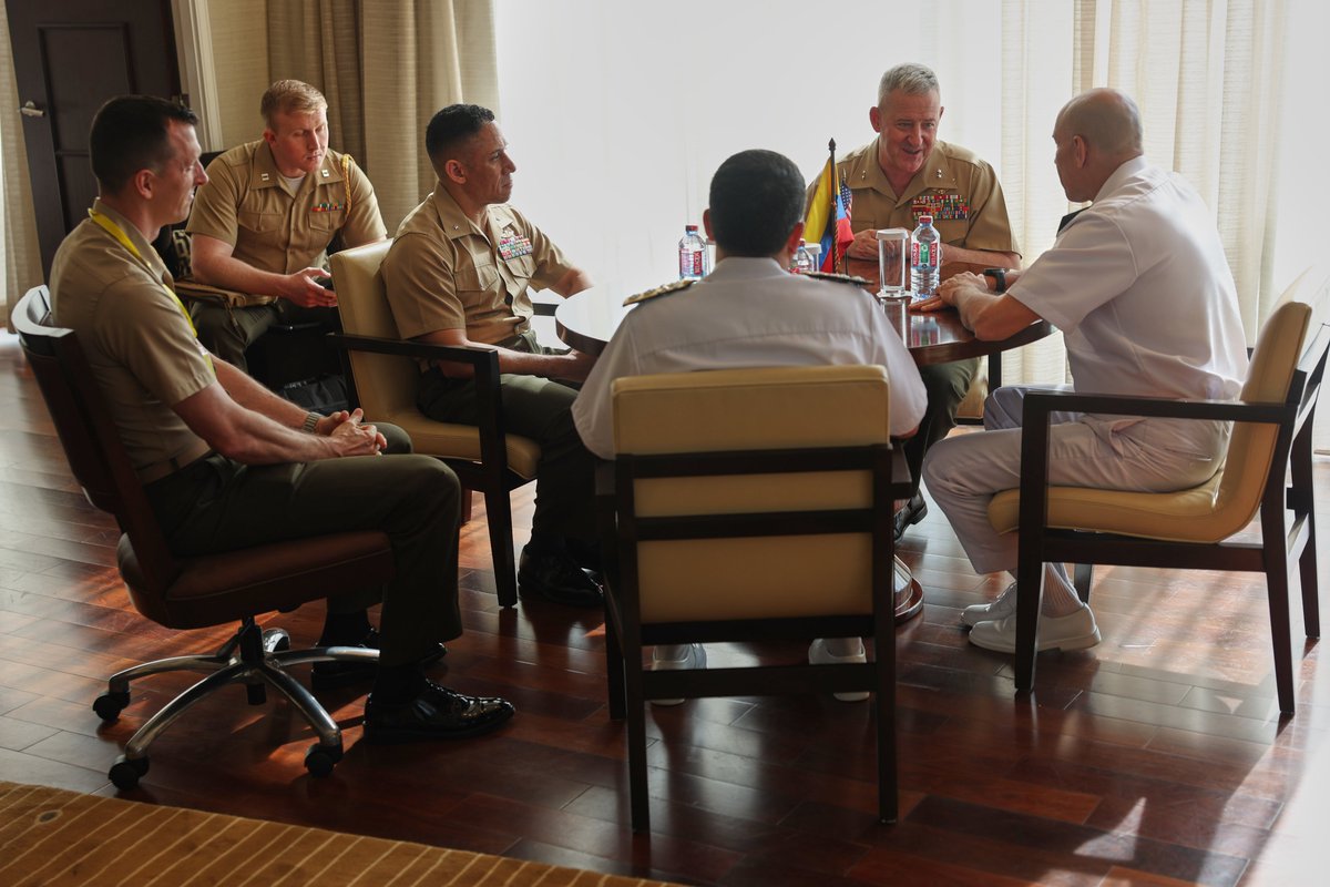 Last week, Marine Corps leaders from Brazil, Colombia and @MARFORSOUTH traveled to Ghana to participate in the African Maritime Forces Summit and Naval Infantry Leadership Symposium - Africa.