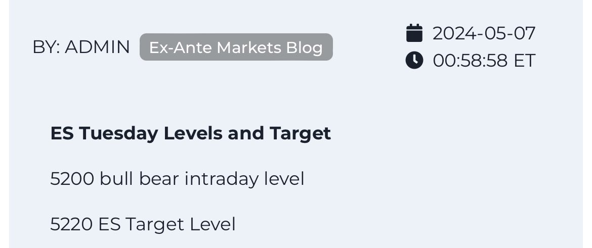 $ES_F 5220 Target Level Hit 🎯✅ These are WA Client Updates 🔥🔥