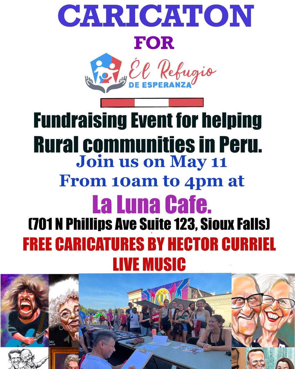 I’ll be having a fundraising on 5/11 from 10am to 4pm at La Luna Cafe to support rural communities in Peru. Please, join us! 🇺🇸❤️🇵🇪
@argusleader @keloland @dakotanews_now @ExperienceSFSD @CitySiouxFalls #siouxfalls