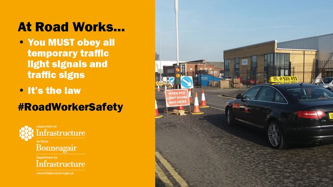 Here’s some useful tips to stay safe and respect the safety of the people working on our roads… #RoadWorkerSafety