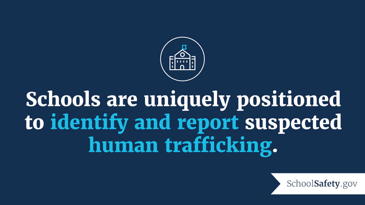 No community, school, socioeconomic group, or student demographic is immune to the crime of #HumanTrafficking. School communities can use this infographic to learn what human trafficking is, how to prevent it, & how to support affected students: go.dhs.gov/JBi