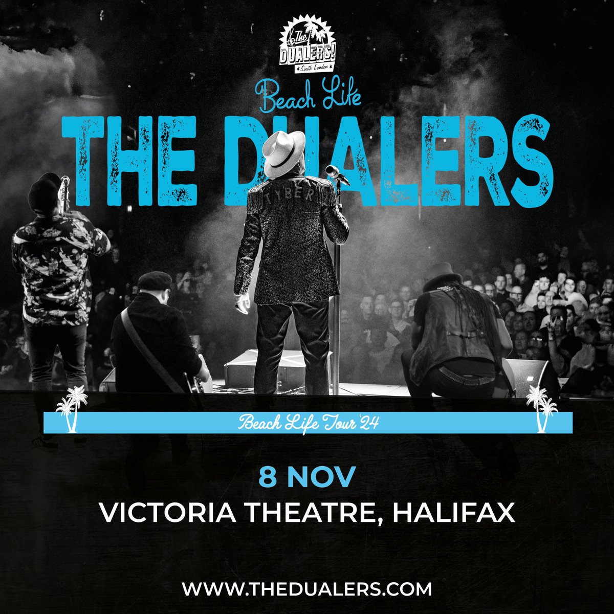 Britain’s finest Ska & Reggae band The Dualers will be live on stage at the Victoria Theatre on Friday 8 November! Featuring new tracks from their hotly anticipated Beach Life album. Book your tickets now at tinyurl.com/bdurcrwm