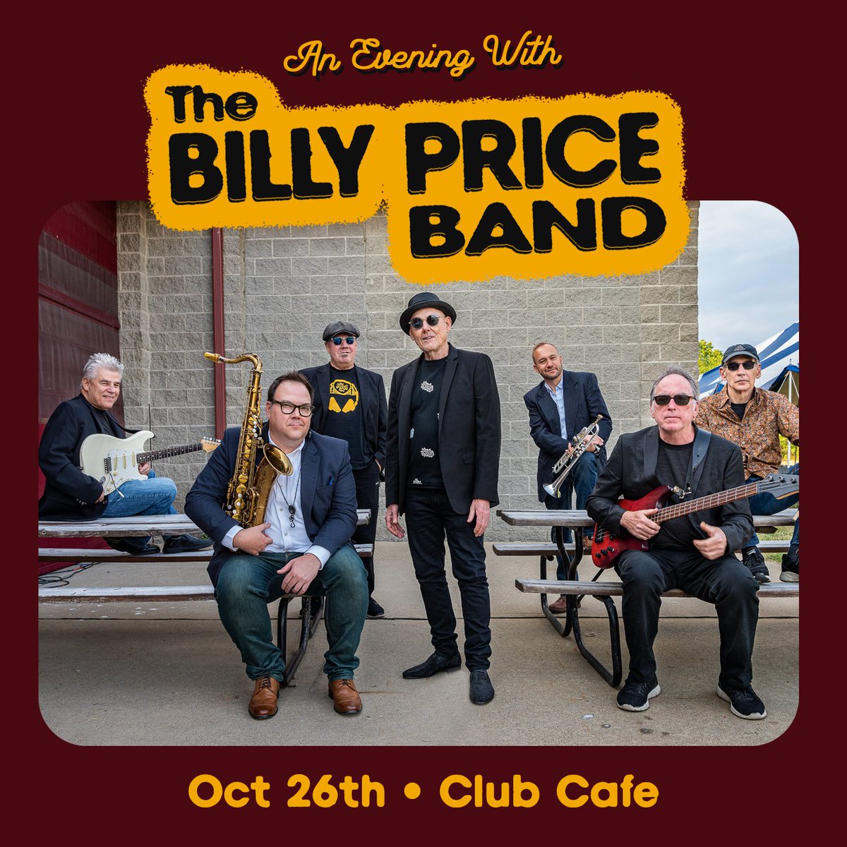 📣🗓 NEW SHOW 🗓📣

@ClubCafeLive | 10/26 | An Evening with The @BillyPricePgh band! 

🎟 On Sale 05/07 at 10am via: hive.co/l/1026billypri… 

#opusonepgh #pittsburgh #billyprice #billypriceband #clubcafe #clubcafelive #local #blues