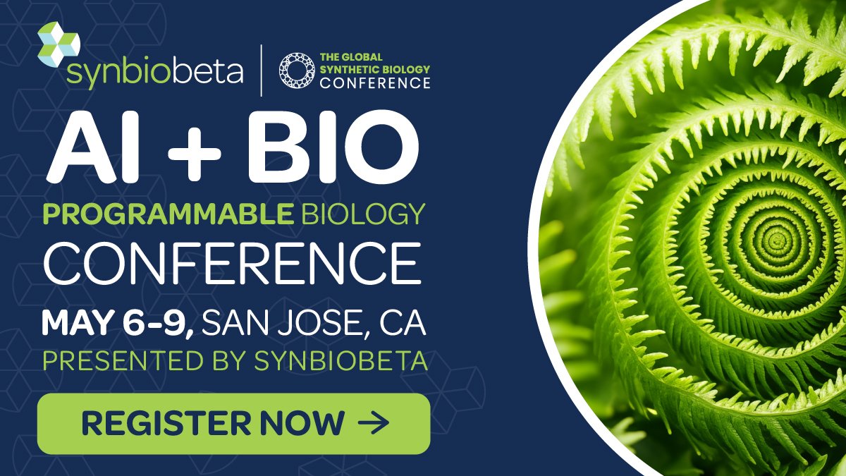 Join me for this event: SynBioBeta 2024: The Global Synthetic Biology Conference cvent.me/gxawkG?refid=S… ##SynBioBeta2024 @johncumbers @SynBioBeta @DesciSino