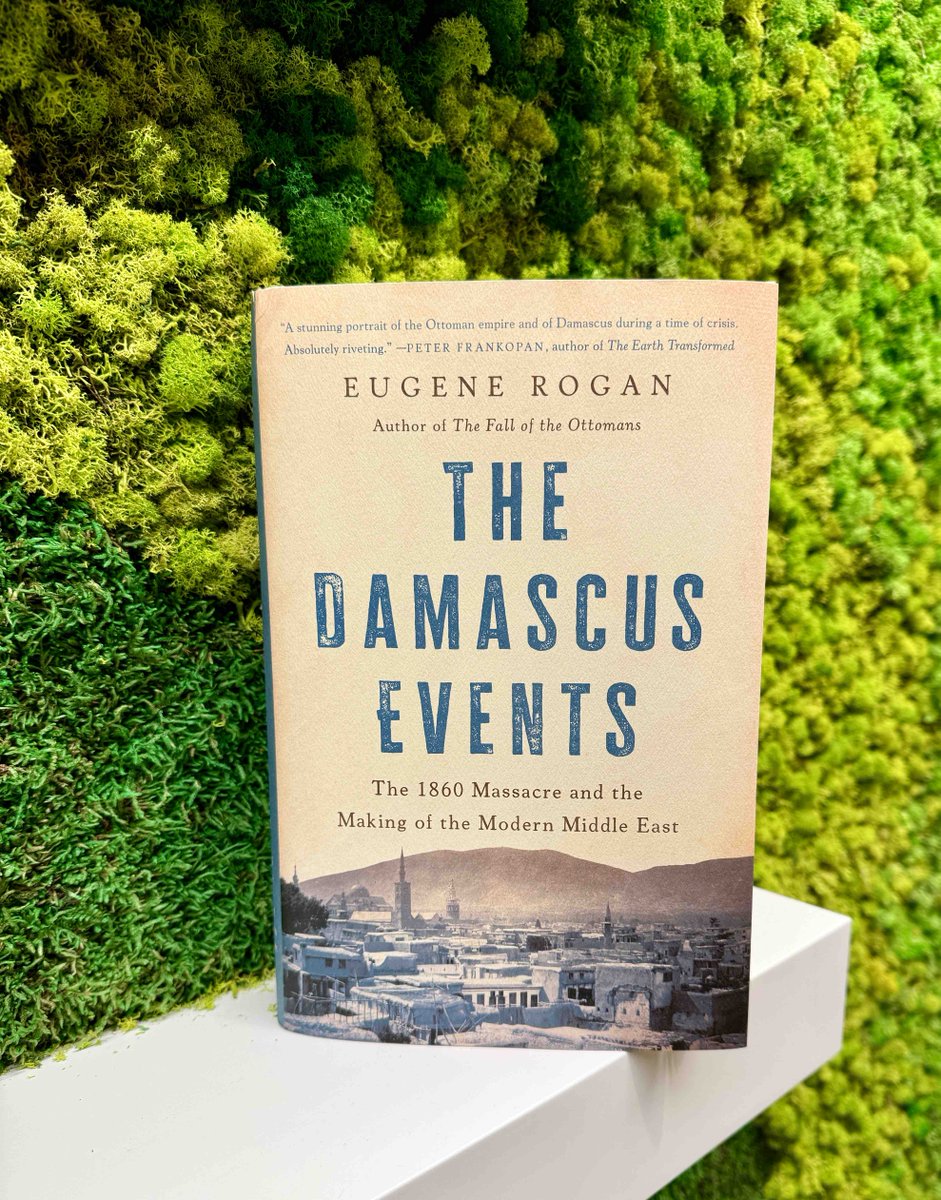 We're happy to celebrate the Publication Day of Eugene Rogan's THE DAMASCUS EVENTS 🎉 This is a vivid account of the 1860 Massacre and the Making of the Modern Middle East Learn more: bit.ly/3UFRKI8 'A must-read for Middle East history buffs.' —@PublishersWkly ★