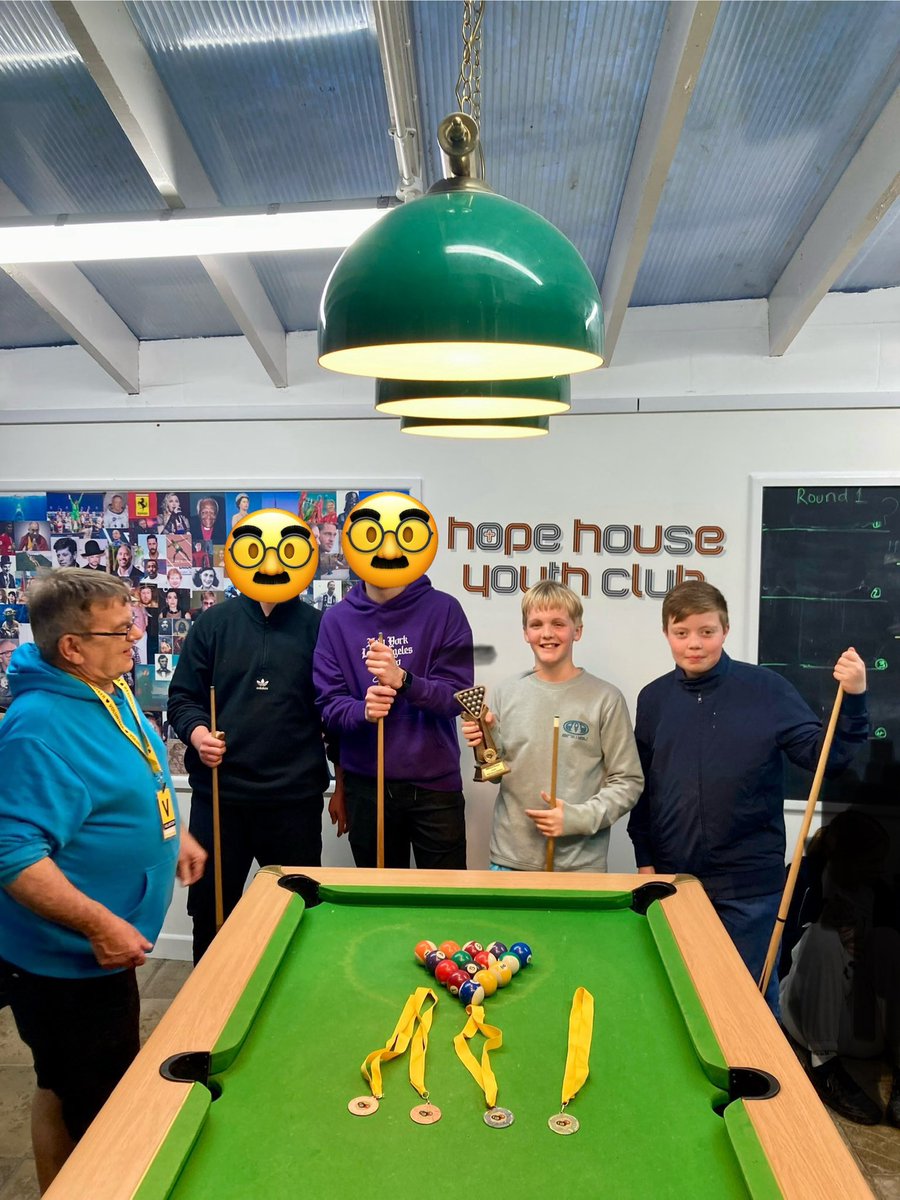 What a great Pool tournament at Hope House. 16 down to 4 and the winner is…Well done! 
<a href="/StJohnsWeymouth/">St Johns Weymouth</a> <a href="/DioSalisbury/">Diocese of Salisbury</a> @johaine_ @JustinWelby <a href="/bishopsarum/">Stephen Lake</a> @bishsherborne