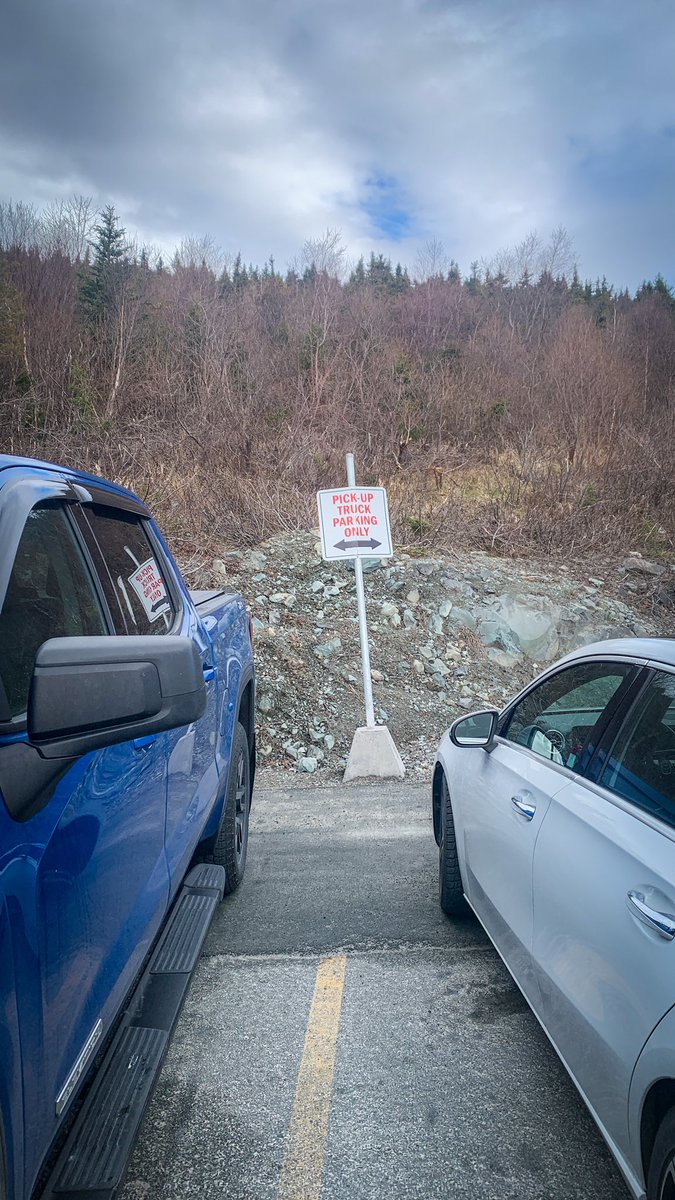 Only in NL. With parking a premium at the HSC, they have a special section for da b’ys to park their second mortgages lol <a href="/VOCMOpenline/">VOCM Open Line</a> #NLtraffic