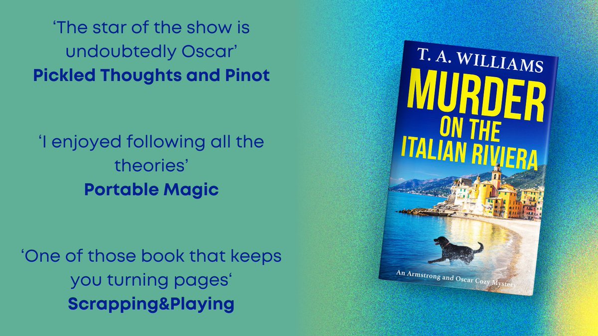 Thank you to @bantambookworm, @tigger1675 and @Annarella for their recent reviews on the #MurderOnTheItalianRiviera by @TAWilliamsBooks #blogtour. Buy now ➡️ mybook.to/italianriviera…