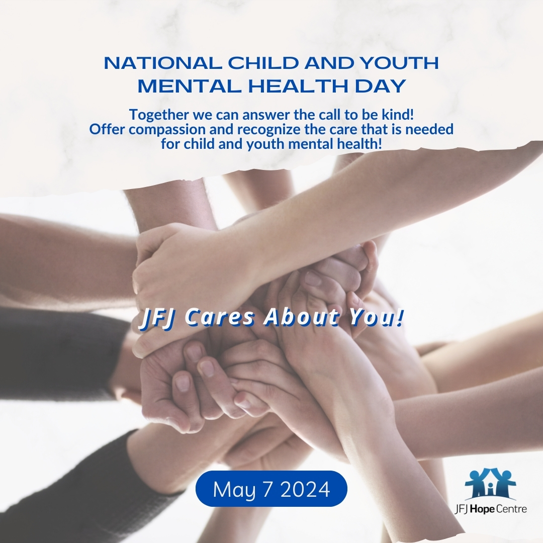JFJ wants to encourage you to take a moment and have a caring conversation with an important child and or youth in your life. You never know the important impact you can have on them on their mental health.
#JFJHopeCentre #Support #ChildandYouth #mentalhealth #icare #bekind