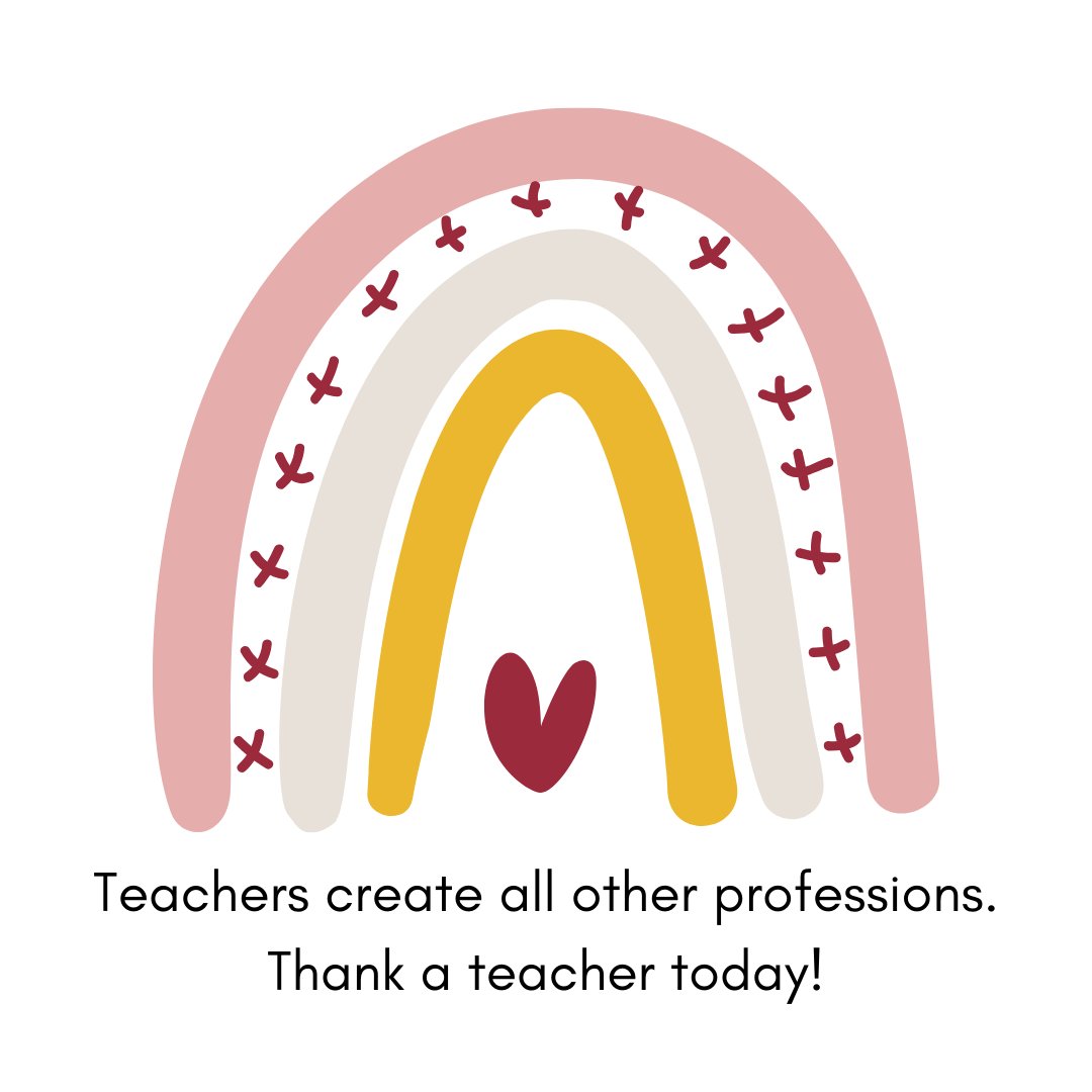To all the dedicated teachers out there: Thank you for your hard work, passion, and unwavering commitment to shaping the minds of our future leaders. You make a difference every day! #TeacherAppreciationWeek #EducatorsRock #iaedchat