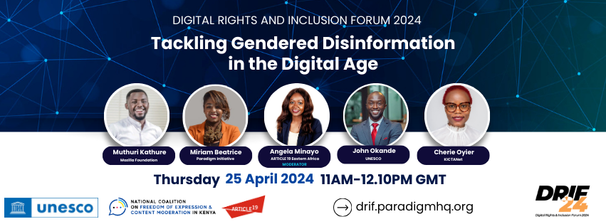 📰 Read our recap of the conversations at the Digital Rights and Inclusion Forum 2024 #DRIF24, where UNESCO and @FECoMo_Kenya discussed solutions to address the problem of #GenderedDisinformation on digital platforms 👇

#SocialMedia4Peace #SM4PKenya

unesco.org/en/articles/so…