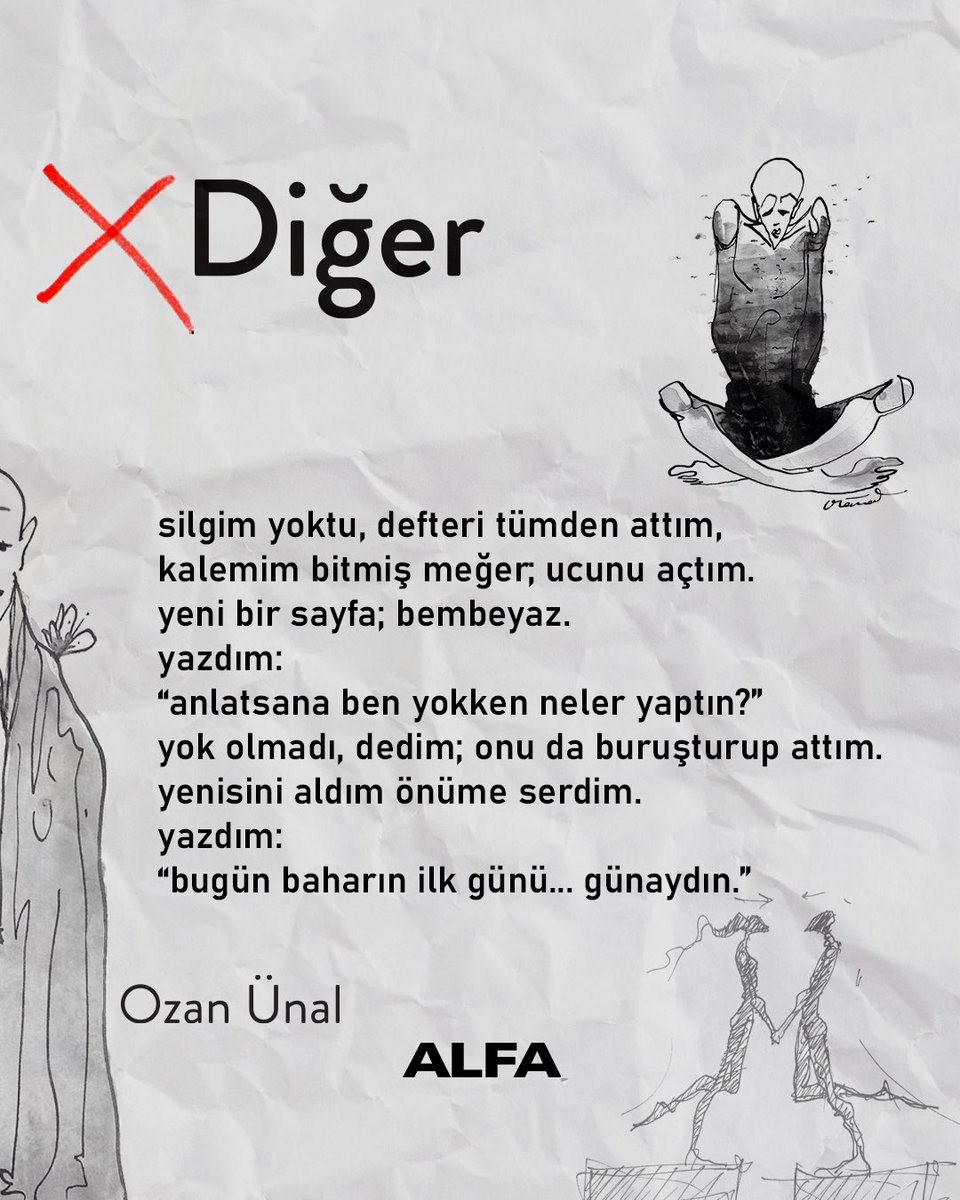 #Yeni 🌿 yokluk olduğunu bile bilmediğim bir yoklukmuşsun meğer. eksik olan eksiklik hissin, varlığım dediğim yokluğunmuş... ne büyük kayıp bir kere gelinen hayat için. Ozan Ünal'dan 'Diğer' kitap satılan her yerde. 📚 #AlfaKitap #Diğer