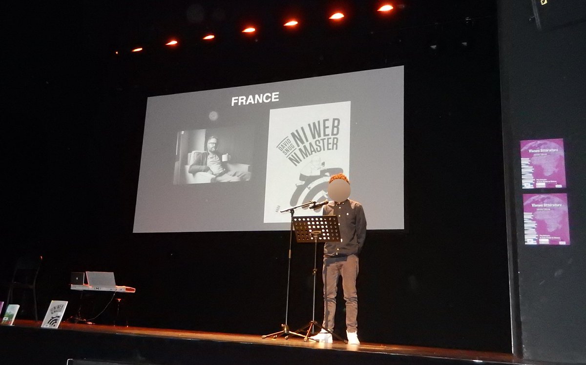 prixlittérairedéodat (@prixlittdeodat) on Twitter photo Retour sur la Cérémonie du prix littéraire "Vivons littérature" du <a href="/LyceeDeodat/">Déodat</a> qui s'est déroulée ce matin sur la scène <a href="/TheatreSorano/">Théâtre Sorano - Scène Conventionnée</a>. 108 lycéens jurés ont élu David Snug et sa #BD Ni web ni Master, grand lauréat de cette nouvelle édition. <a href="/DAACToulouse/">DAAC Toulouse</a> @ombresblanches Retour sur la Cérémonie du prix littéraire "Vivons littérature" du <a href="/LyceeDeodat/">Déodat</a> qui s'est déroulée ce matin sur la scène <a href="/TheatreSorano/">Théâtre Sorano - Scène Conventionnée</a>. 108 lycéens jurés ont élu David Snug et sa #BD Ni web ni Master, grand lauréat de cette nouvelle édition. <a href="/DAACToulouse/">DAAC Toulouse</a> @ombresblanches