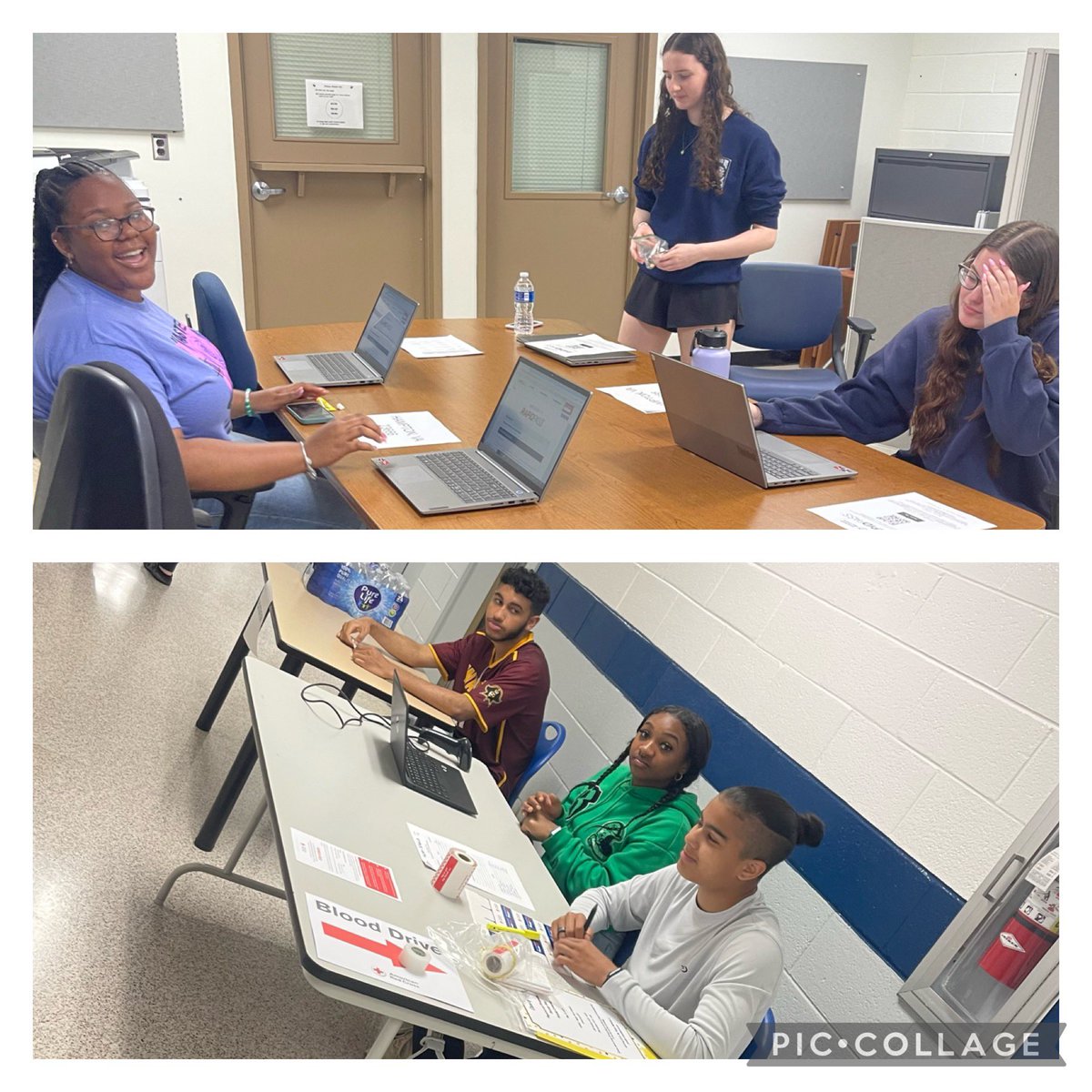 Our spring #blooddrive is in full swing this morning! Students and staff are making a difference by #donating blood and #saving lives. Let's continue to spread #hope and help those in need! @RedCross 
#NHRECCTE #LeadBoldly 
@NHREC_VA