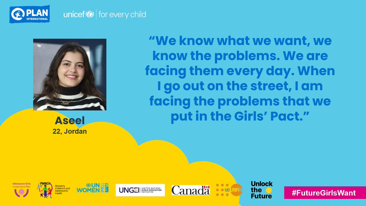@SheLeadsUN member Aseel discusses how girls and young women are impacted by the issues that they advocate for, shaping the #futuregirlswant.