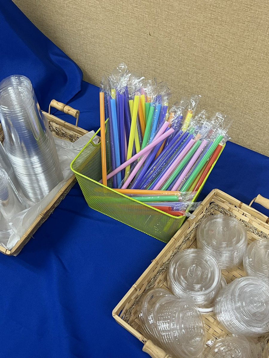 Day 2 goodies for our favorite <a href="/NorthWayneElem/">Karen Boatright</a> staff for Teacher Appreciation Week—You are “soda-lightful” enjoy sodas in the lounge! #WeAreWayne 🥤💙🐾