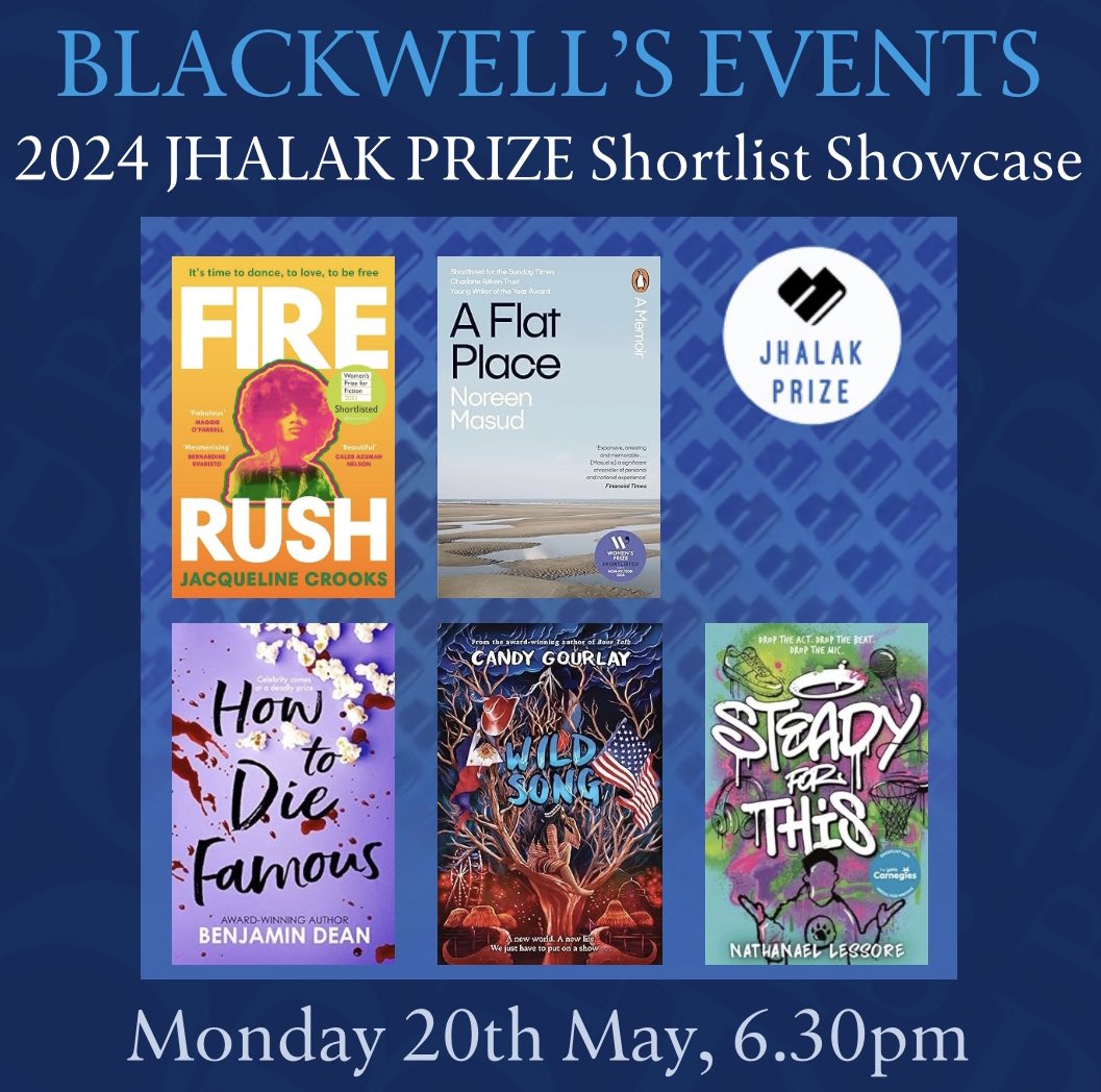 We’re thrilled to announce that the following authors will be reading at our very special @jhalakprize shortlist event on Mon 20 May: Jacqueline Crooks @Luidas Benjamin Dean @NotAgainBen Nathanael Lessore @NateLessore Candy Gourlay @candygourlay Noreen Masud @NoreenMasud 🎫👇🏻