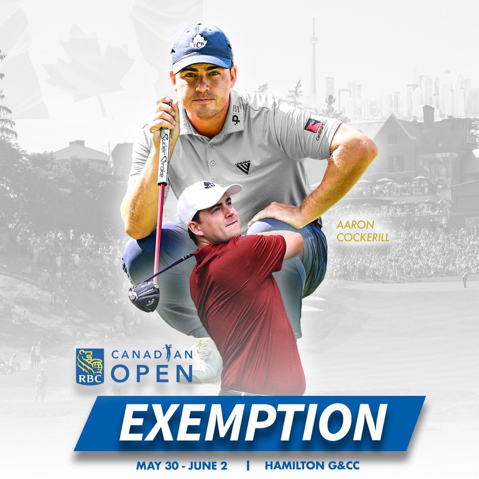 Excited to be coming home for a 3rd consecutive @rbccanadianopen 🇨🇦 Thank you to @golfcanada and @rbc for the invitation! Thank you to all my sponsors:@nextgenofwealth, Cardinal Sport, PPP, @greybrookrealty @levelwear @princessauto @transcanadabeer @footjoyeurope @titleisteurope