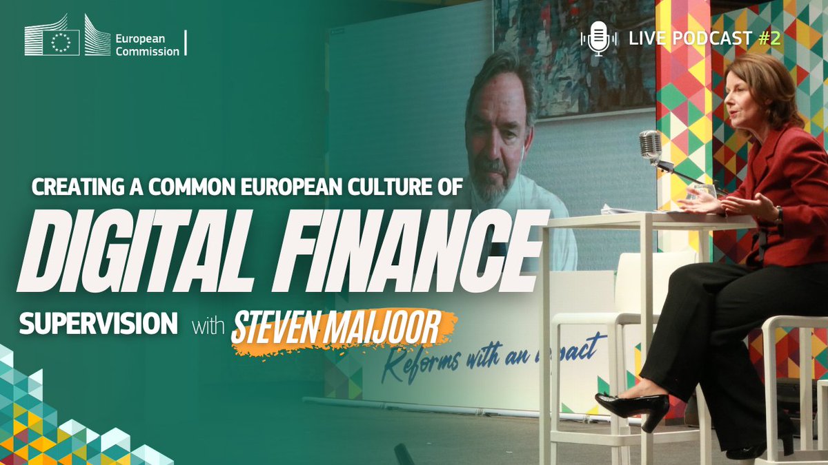 🎙️Live Podcast 2: How do we create a common European culture of digital finance supervision? ⚡️Find out on our live podcast featuring @dnb_nl ‘s Steven Maijoor, and @Nathaliedberger 🙌 📌Watch it now 👉 bit.ly/4bdk2ja