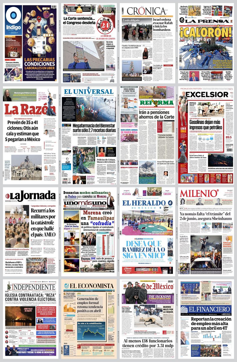 #PrimerasPlanas 📰🗞☕️ 🇲🇽de los diarios impresos del País hoy #7Mayo #FelizMartesATodos @dreyesmty @MalenaRA @ReporteroUrban @LoQuePasaEnNL @QuePasaEnSN @Apodaca_News @ComunidadMTY @raytep #Noticias #Monterrey #NuevoLeón #News #Mexico #USA #EleccionesMx2024