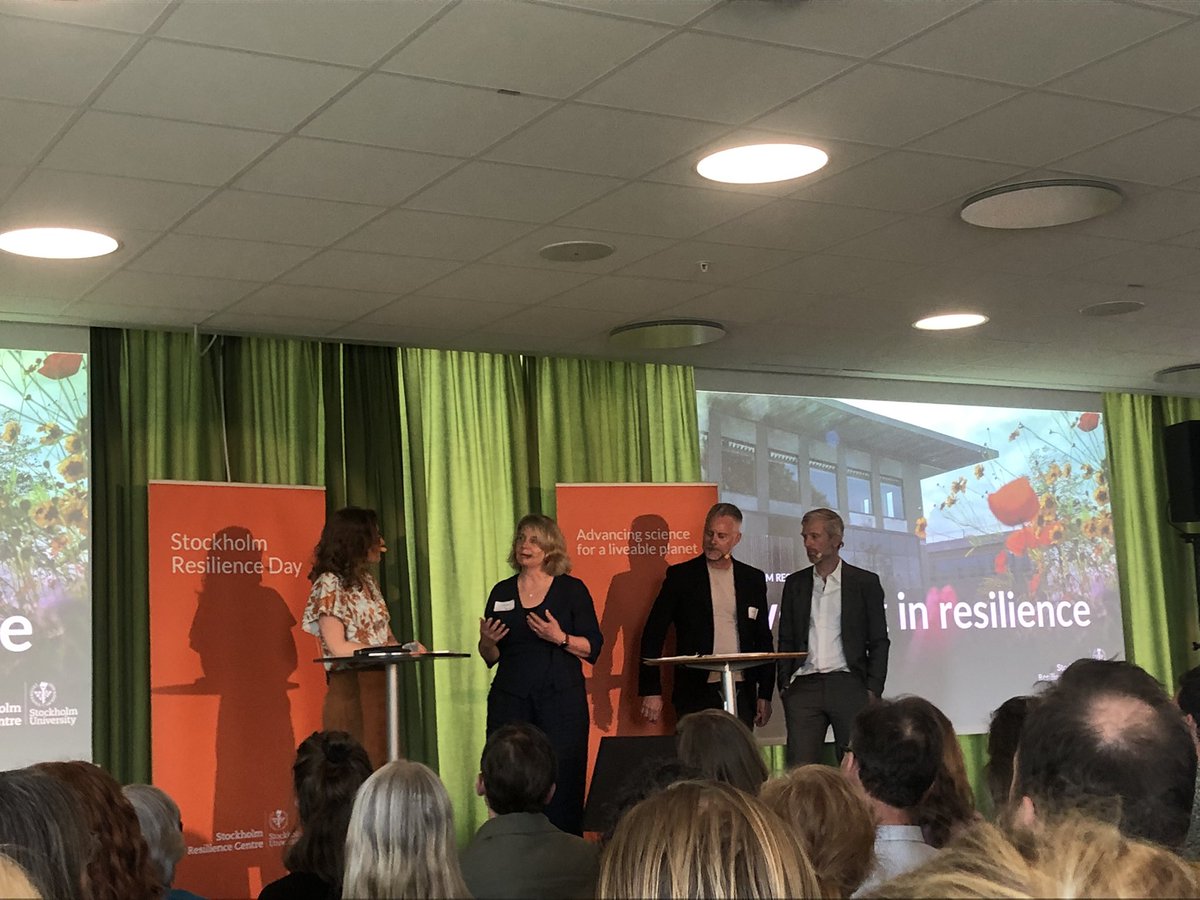 ”I am impressed of your work at Stockholm Resilience Centre. Scale it up!” Anna Jöborn, Head of @MistraForskning in panel discussion at Stockholm Resilience Day 2024 @sthlmresilience #Resilience