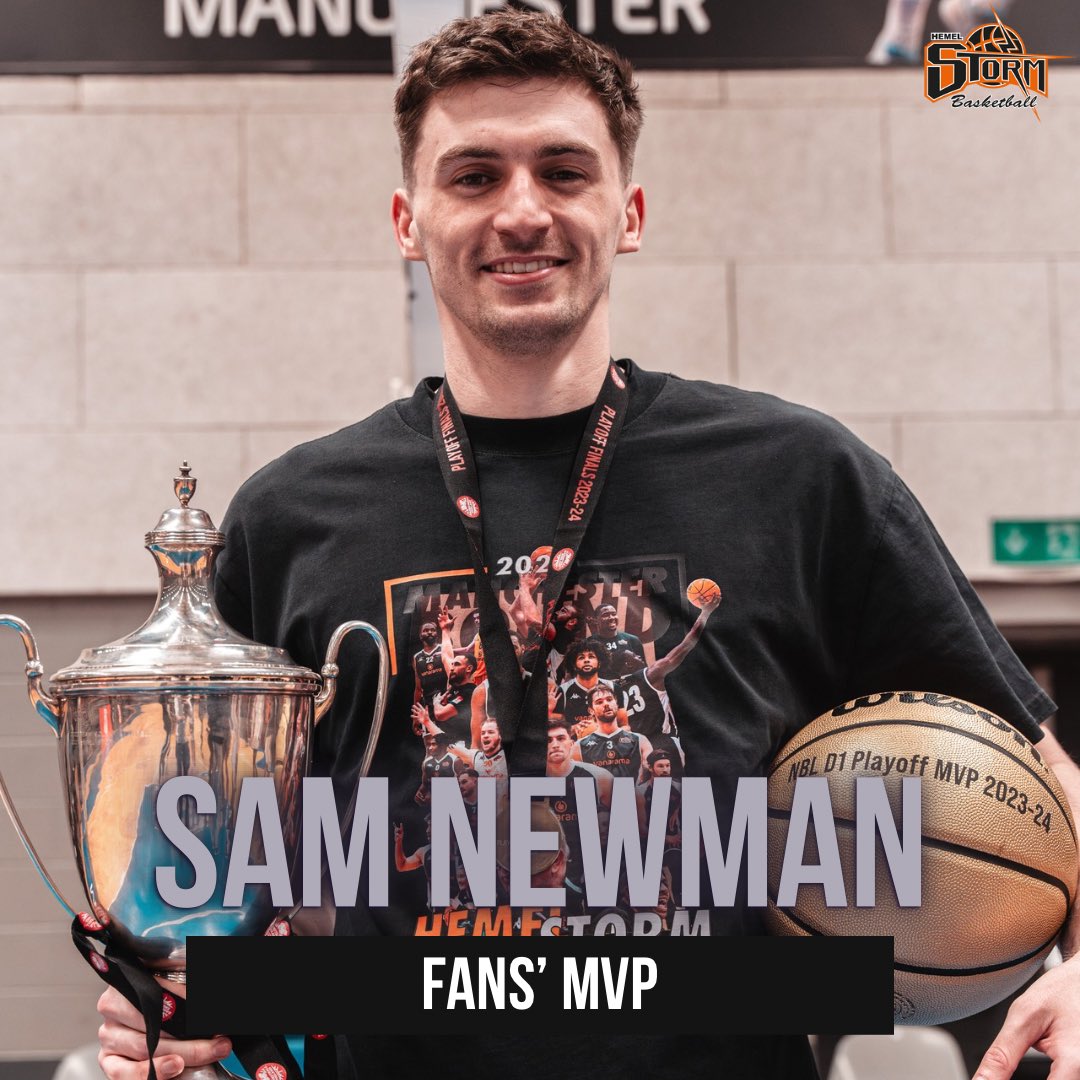 🏆 | 2023/2024 season award winners announced! The final award of the year, the MVP of the playoff final, @saam_newman, was also awarded the Fans’ MVP! 👊 Read full article here ⬇️ stormbasketball.net/20232024-award…. #ItsStormSeason⛈️