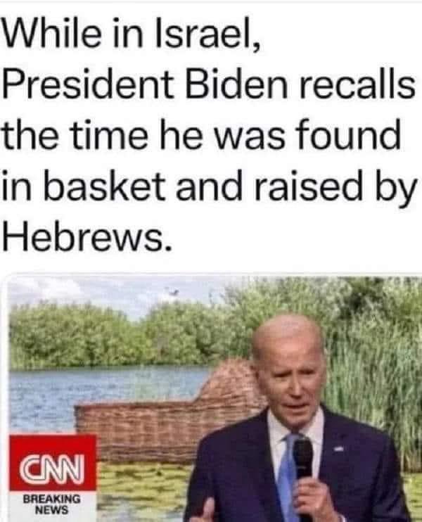 That's what Joe Biden does most, lie and fabricate his history. It's why he had to drop out of his first presidential race.