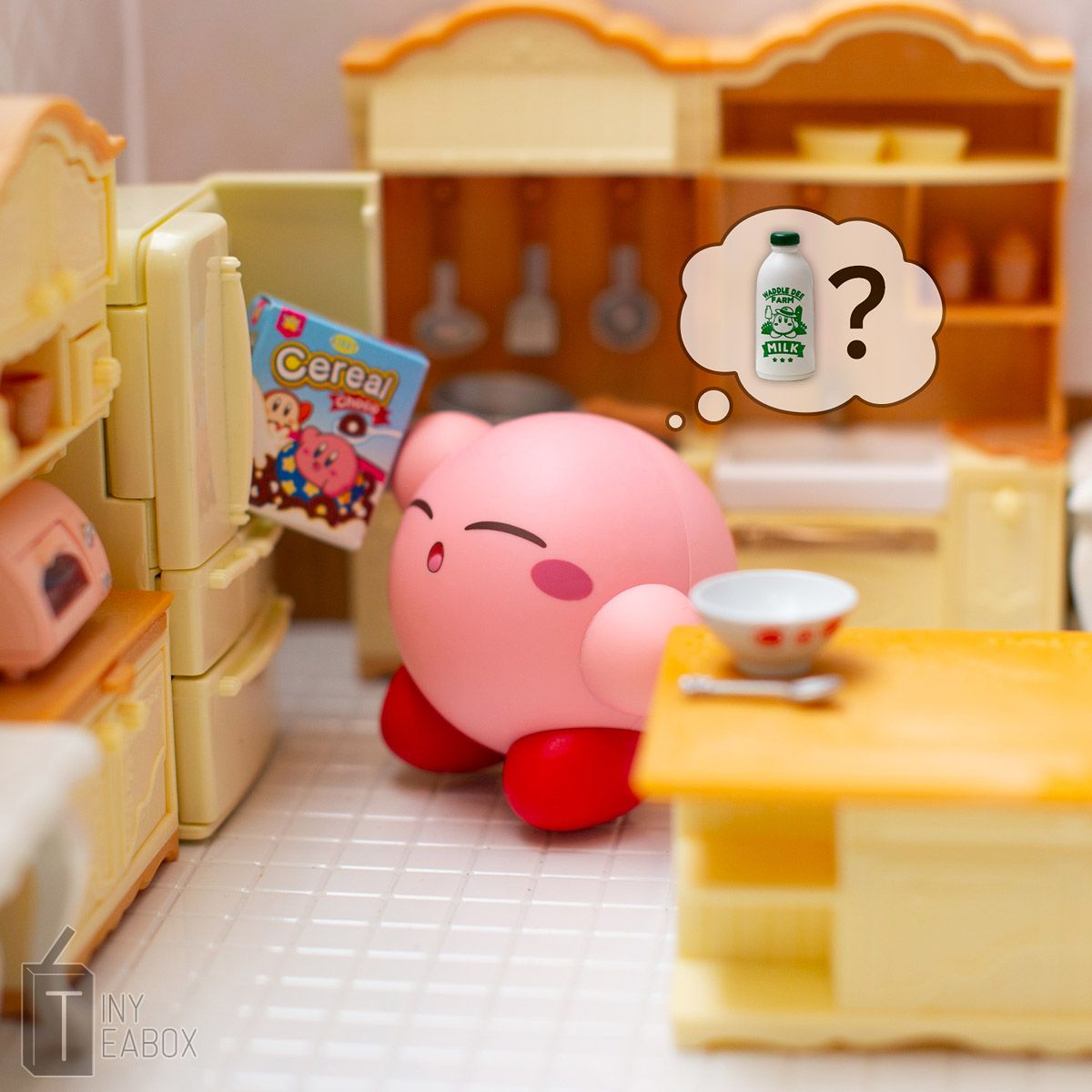 Have you ever been so tired that you put the cereal in the fridge and the milk in the pantry? 😴 (Yes, I’m speaking from experience 😂)
#toyphotography #nendoroid #nendoroidphotography #nendography #GSCfiguresIRL #goodsmilecompany #nintendo #kirby