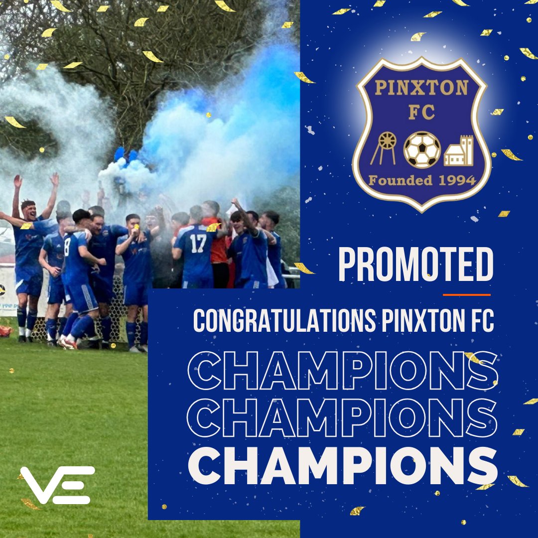Van Elle (@vanelleplc) on Twitter photo Incredible news for <a href="/pinxtonfc1/">Pinxton FC</a> 🏆⚽
After 20 years in the Central Midlands League, they've secured the title and earned promotion to The United Counties League Division One! 🚀
As proud sponsors, we're thrilled to witness their success.
Well done, Pinxton! #pfc💙 Incredible news for <a href="/pinxtonfc1/">Pinxton FC</a> 🏆⚽
After 20 years in the Central Midlands League, they've secured the title and earned promotion to The United Counties League Division One! 🚀
As proud sponsors, we're thrilled to witness their success.
Well done, Pinxton! #pfc💙