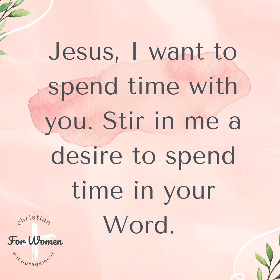 Have you ever met someone who just has a deep love of the Word? If you want to be one of those people ask the Lord to stir that within you.