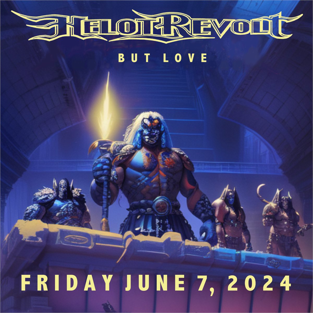 Well we have dusted off Jack Spittle and voila #HelotRevolt #newsingle first release in *checks calendar* 32 years. #ButLove just in time for #PrideMonth! #queermetal #LGBTQmusic #heavymetal (also starring Stevie Garcia who spent a day in the studio shredding!!!)