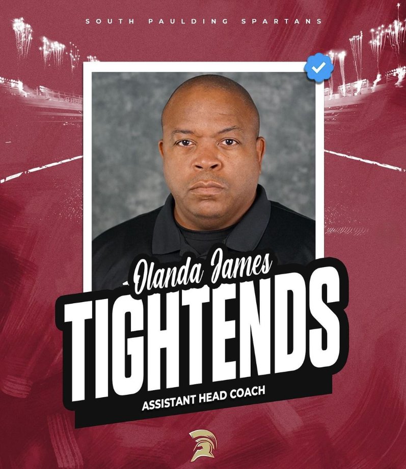 Congratulations to #NCMFC member @Coach_OJames for being hired as @south_paulding's TEs Coach and Assistant Head Coach! #JoinTheCoalition #PreparePromoteProduce