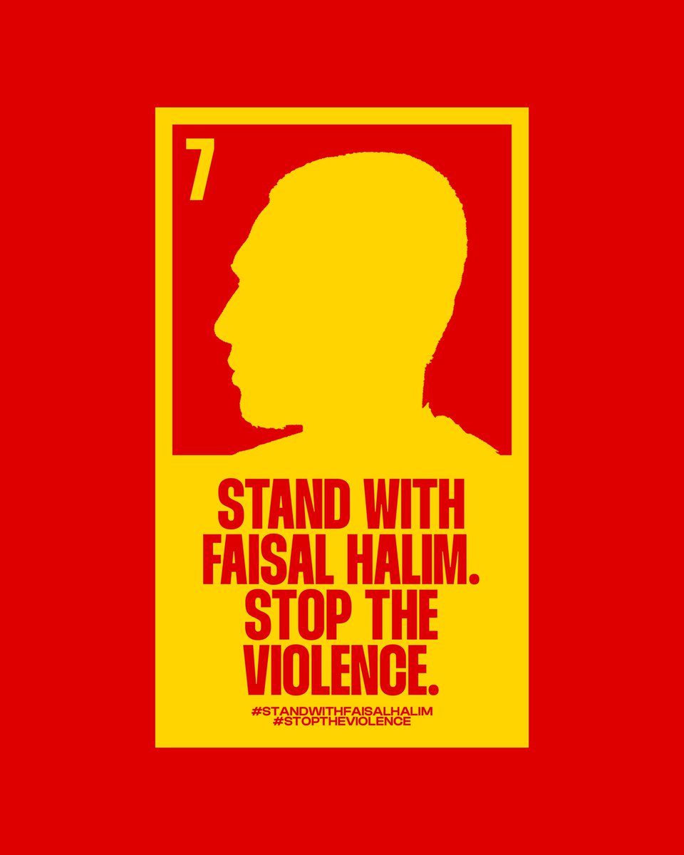 #STANDWITHFAISALHALIM
#STOPTHEVIOLENCE