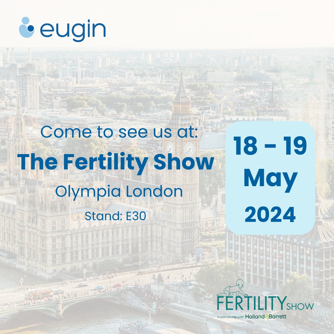 Eugin (@eugin_en) on Twitter photo 📰 Exciting news! We're thrilled to announce our participation at <a href="/fertilityshow/">The Fertility Show</a> in #London on May 18-19! Our dedicated team will be on hand to meet you and help navigate your #fertility journey by addressing all your doubts and questions.
We can't wait to meet you!🙌🏻✨ 📰 Exciting news! We're thrilled to announce our participation at <a href="/fertilityshow/">The Fertility Show</a> in #London on May 18-19! Our dedicated team will be on hand to meet you and help navigate your #fertility journey by addressing all your doubts and questions.
We can't wait to meet you!🙌🏻✨