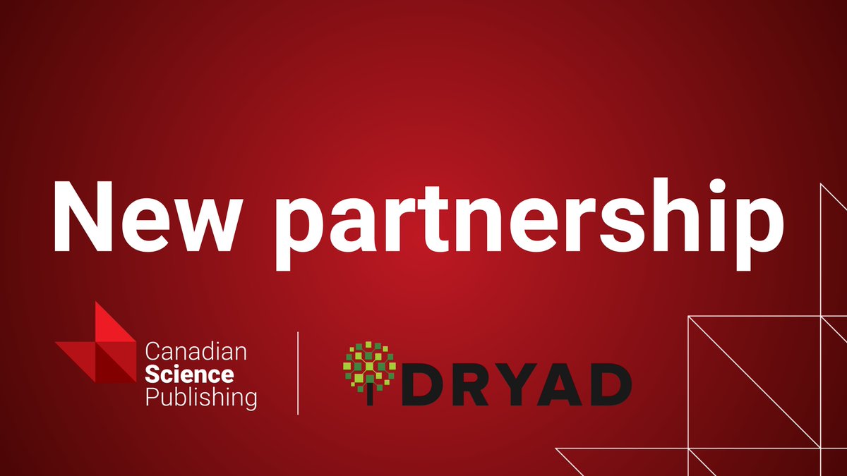 We are thrilled to announce our @cdnsciencepub's new partnership with @datadryad to support #OpenData practices. Authors publishing with @FACETSjournal can now archive their data for free with Dryad. Learn more about the partnership: ow.ly/Uyfs50Rytb7