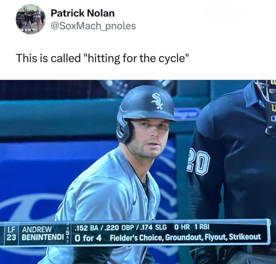 The Andrew Benintendi cycle 😂