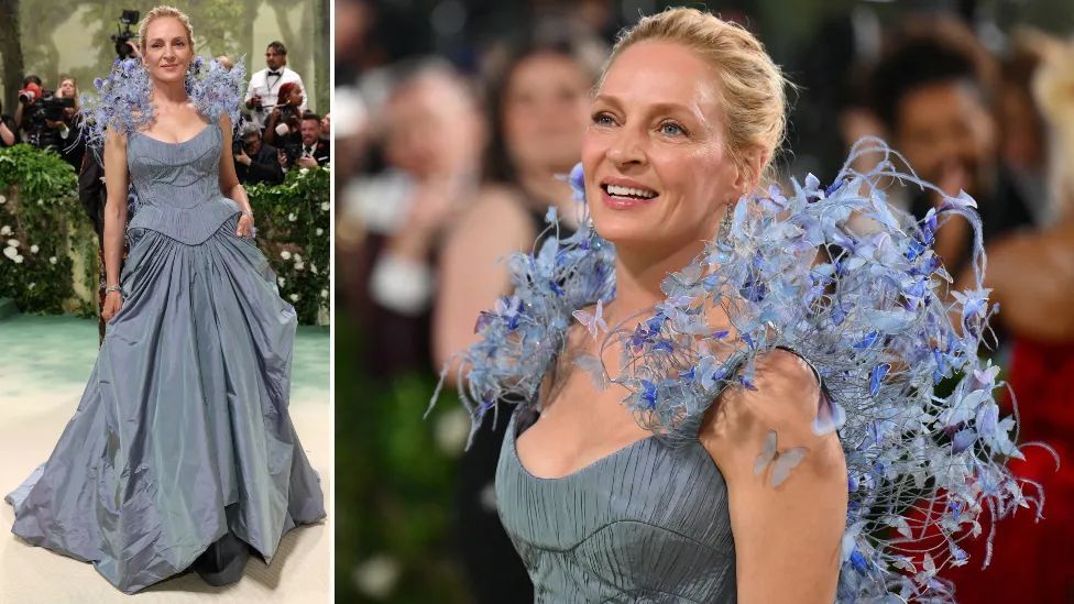 Our #LookstoBooks for this year's #MetGala! Starting off with 'Botanical Short Stories' which fitted the theme ✨perfectly✨ 🌿 #flowers #booktwt #MetaGala2024