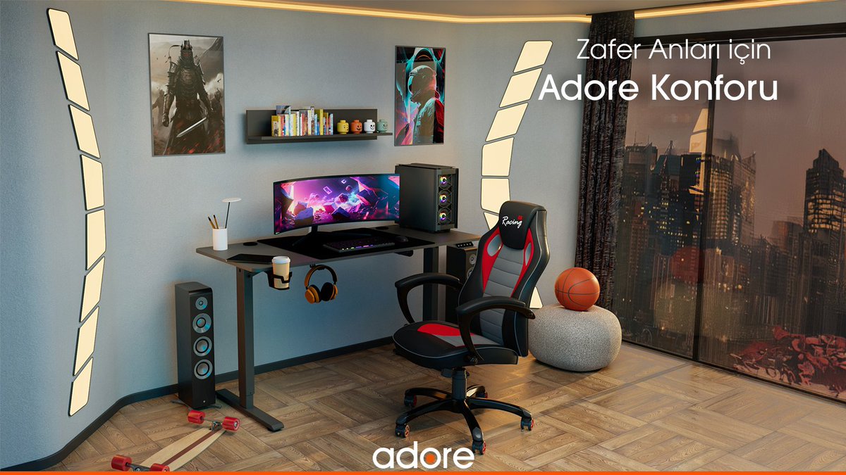 🎮✨ Adore Gaming Dünyasına Hoş Geldiniz! ✨🎮 👾 Her oyun tutkununun rüyası, her stilin tamamlayıcısı! Adore ile konfor ve şıklık bir arada. 🛋️🖥️ 🏁 Yarışa hazır mısınız? En iyi Oyuncu Koltukları, Masaları ve Kitaplıklar sizi bekliyor. 🚀 🛒 bit.ly/3TQc3SC