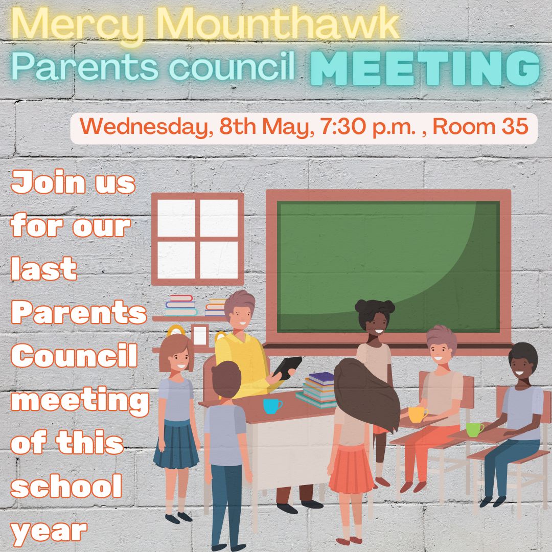 The final parents council meeting of the year is this Wednesday evening. New members are especially welcome. This is a great way of getting involved in the life of the school. We look forward to welcoming you! Wed 7:30pm