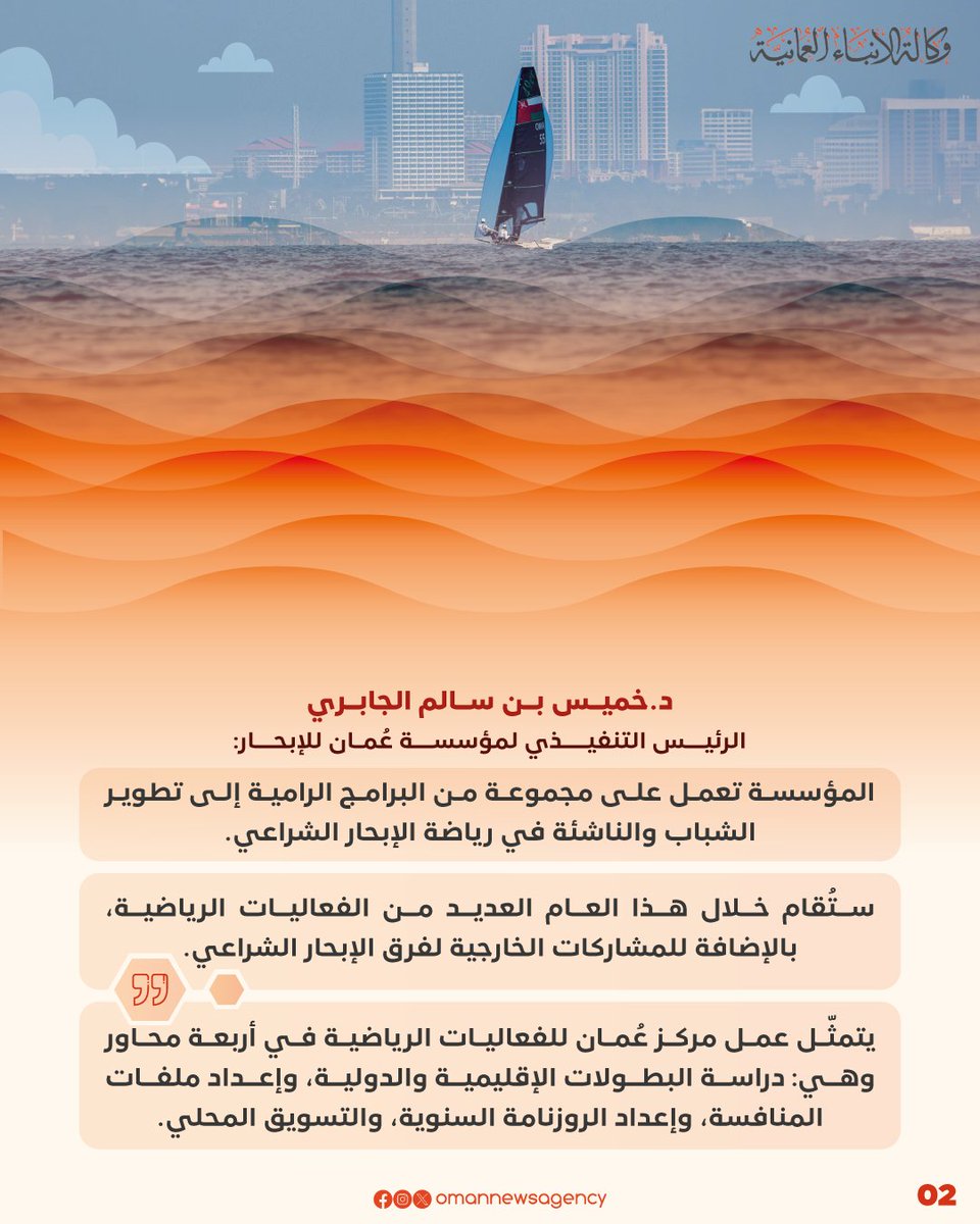 عُمان للإبحار تُعزز اسم سلطنة #عُمان على خارطة الإبحار العالمي.
#عمان_عظيمة_بشعبها