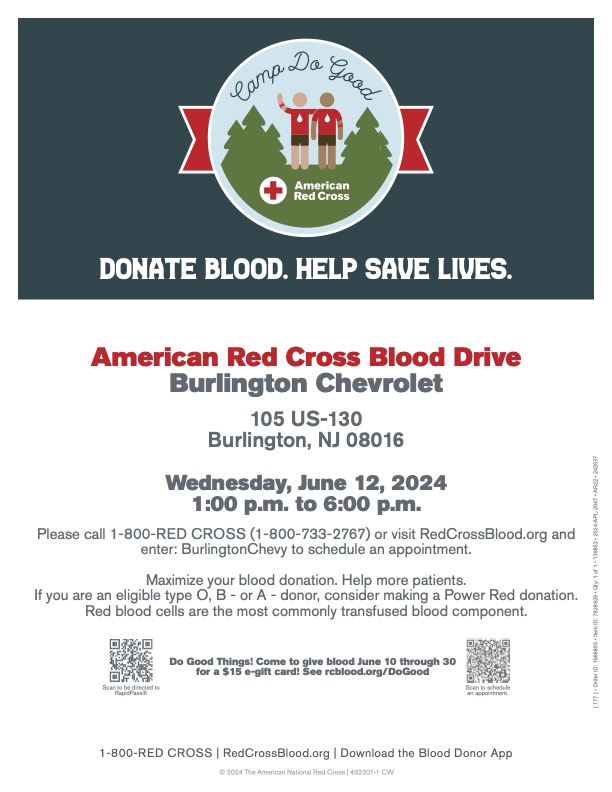 AMERICAN RED CROSS AND BURLINGTON CHEVY...
Community Partners for Success !!!!