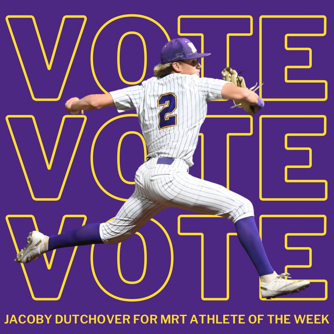 Vote Jacoby for MRT Athlete of the Week! 🔥 You can vote once a day through Thursday at 3pm! mrt.com/aotw