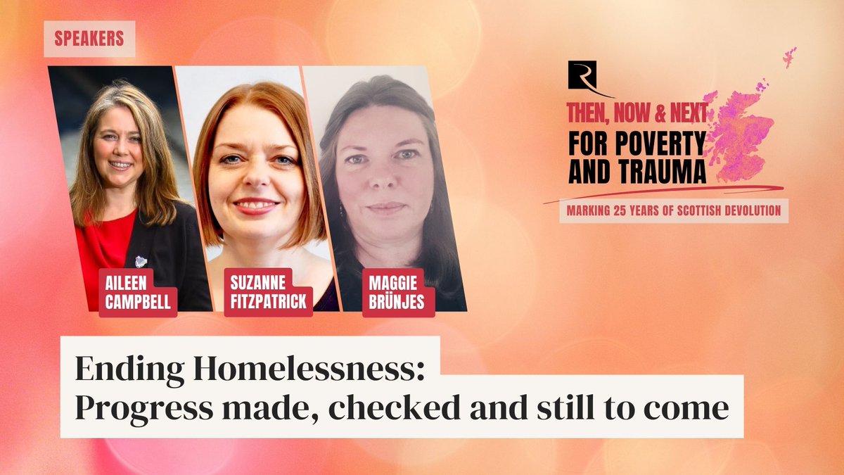 Thank you to those who joined our first hybrid event today marking 25 years of Scottish devolution through the lens of poverty & trauma. The series began with a focus on homelessness, inc excellent insight from speakers @ClydesdAileen. Suzanne Fitzpatrick and Maggie Brünjes.