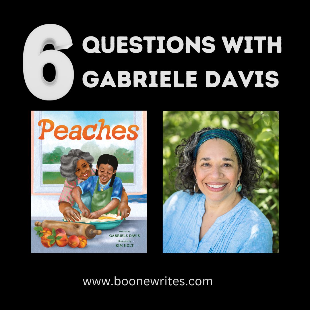 It’s BOOK BIRTHDAY time for @GDavisBooks! She’s on my Six Questions blog talking about her new picture book, PEACHES.🍑 Don’t miss it, she’s got stories! #kidlit #WriterCommunity #picturebook boonewrites.com/post/six-quest…